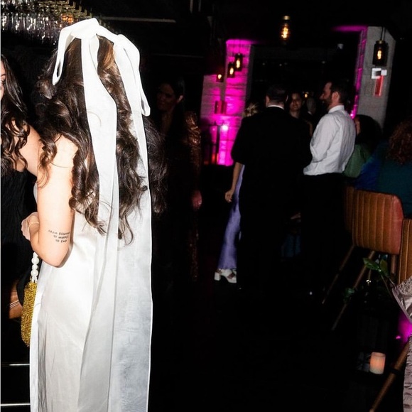 Gorgeous Ivory Silk Bridal Bow Veil - Picture 2 of 6